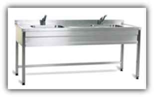 CABİNETSİZ CERRAHİ ALET YIKAMA EVİYESİ