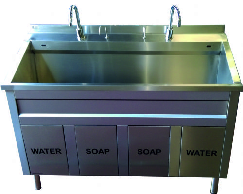 Diz Kumandalı El Yıkama Lavabosu