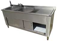 Dolaplı Cerrahi Alet Yıkama Lavabosu