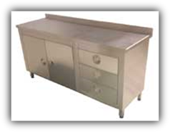 PASLANMAZ ÇELİK DOLAPLI ÇALIŞMA TEZGAHI