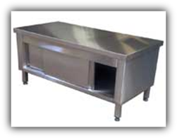 PASLANMAZ ÇELİK DOLAPLI ÇALIŞMA TEZGAHI