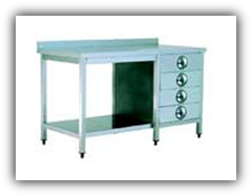 PASLANMAZ ÇELİK ÇEKMECELİ ÇALIŞMA TEZGAHI