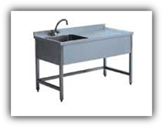 Paslanmaz Çelik Evyeli Çalışma Masası