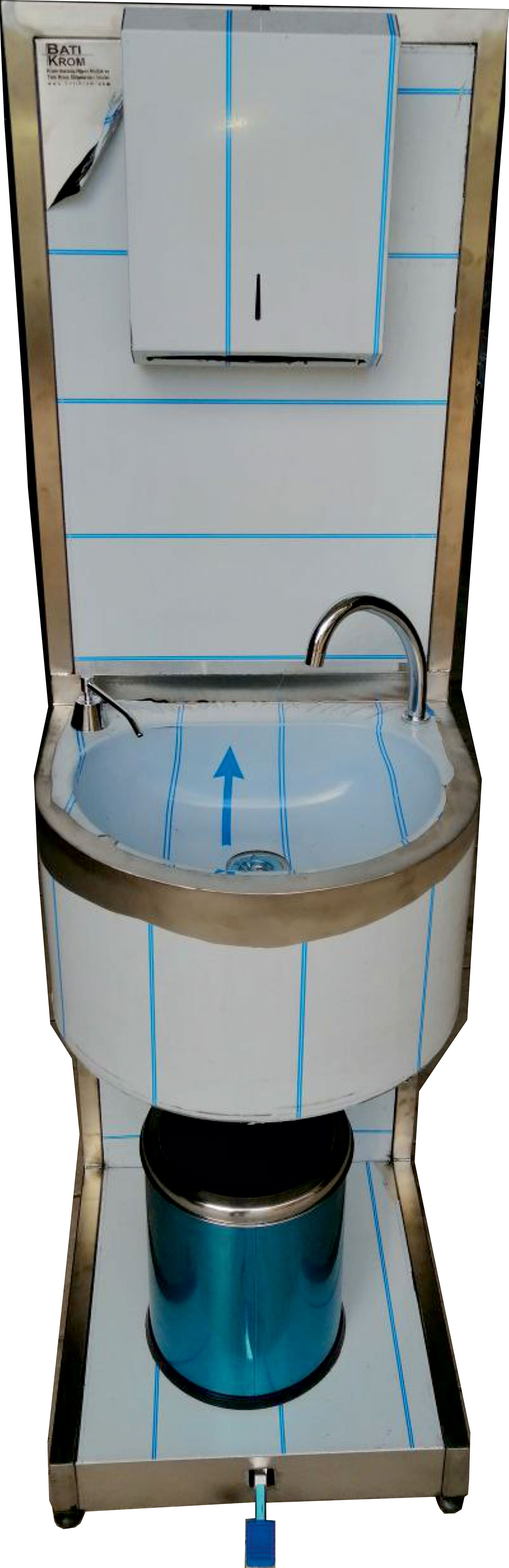 Dekoratif Pedallı El Yıkama Evyesi