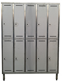 On Bölmeli Krom Soyunma Dolabı 