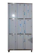 Dokuz Bölmeli Krom Soyunma Dolabı 