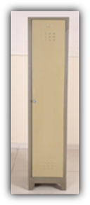 Boyalı Saç Soyunma Dolabı (Tekli)