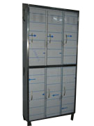 Altı Bölmeli Krom Soyunma Dolabı 