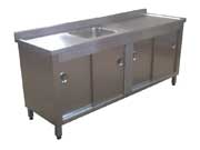 Dolaplı Evyeli Çalışma Tezgahı