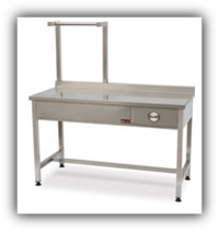 Krom Paketleme Masası Çekmeceli