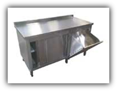 Devrilir Kapaklı Dolaplı Çalışma Tezgahı 